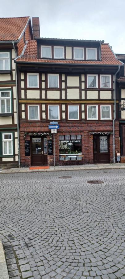 Ferienwohnung Teestube Wernigerode "Rose" المظهر الخارجي الصورة